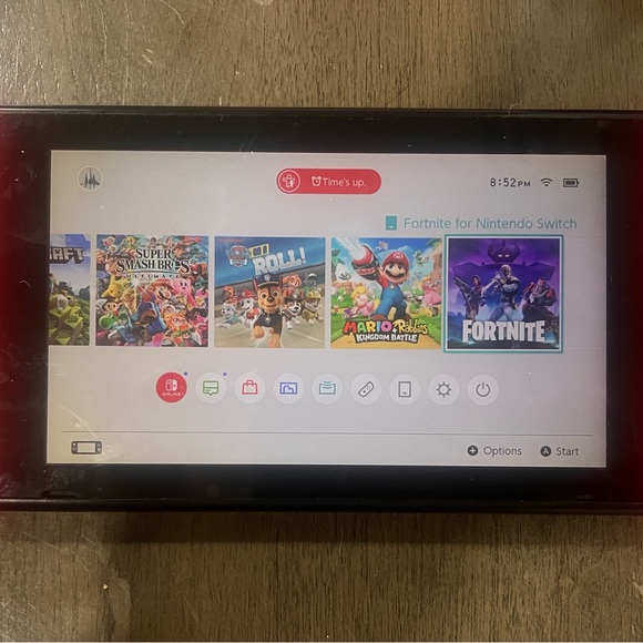 Nintendo Switch Console with Black and Red Accents - Picture 1 of 7